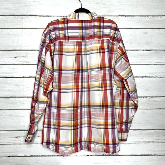 Pendleton Plaid Long Sleeve Cotton Button Down Shirt Size XL - Picture 2 of 9